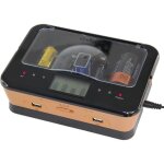 Chargeur de piles fishtec universel + 2 ports usb noir