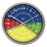 Fishtec horloge murale précision 24 heures - lecture facile : moments / phases de la journée en couleurs ... Fishtec horloge murale précision 24 heures - lecture facile : moments / phases de la journée en couleurs ...