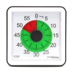 Minuteur cuisine electronique magnetique inox fishtec 60 minutes affichage visuel 2 zones alarme reglable ...