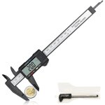 Pied � coulisse num�rique 150 mm fishtec fibre de carbone mesure int�rieur ext�rieur conversion pouces ...