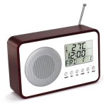 Radio réveil - fishtec - vintage 60s - Écran lcd - alarme snooze - fm / am Radio réveil - fishtec - vintage 60s - Écran lcd - alarme snooze - fm / am