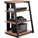 Fitueyes meuble hifi à 4 etagères en bois et acier meuble audio / vidéo capacité de charge max. 50kg ... Fitueyes meuble hifi à 4 etagères en bois et acier meuble audio / vidéo capacité de charge max. 50kg ...