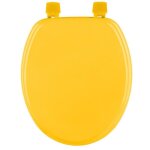 Abattant wc en bois laqu� colorama - 5five simply smart - jaune