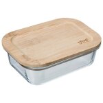 5five - bote verre couvercle bambou 038l