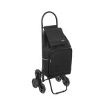 Chariot de course - 5five - nomade - métal noir - 6 roues - h 99 cm - 36 litres Chariot de course - 5five - nomade - métal noir - 6 roues - h 99 cm - 36 litres
