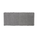 Tapis de salle de bain - five - grand tapis gris clair - 120 x 50 cm - paisseur 2 cm - polyester