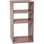 5five - tagres colonne 3 cases mix n modul effet chne naturel
