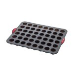 5five - moule 48 cannelés silicone silitop noir vert 5five - moule 48 cannelés silicone silitop noir vert