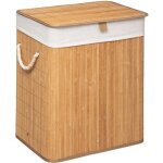 5five - panier à linge 60l bambou 5five - panier à linge 60l bambou