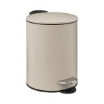 5five - poubelle mtal soft close 3l  colorama  beige naturel