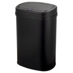 Five stars� poubelle avec capteur - 60 litres - poubelle inox - couvercle soft close - noir