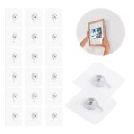 Fixation cadre sans percer 20pcs clou adhésif mural attache tableau sans poinçon trou transparent crochet ... Fixation cadre sans percer 20pcs clou adhésif mural attache tableau sans poinçon trou transparent crochet ...