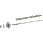 Fixations de lavabo sur mur isol avec polystyrne - nt noyon & thiebault - vis 8x220mm chevilles 10x160mm ...