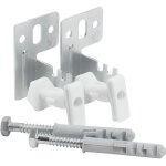 Fixations radiateur - acier panneau - console rglable 20 - 30mm - systme anti - bruit - 2 consoles ...