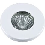 Spot salle de bain tanche blanc pour ampoule halogne ou led - lampesecoenergie