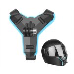 Fixation support casque de moto menton fixation ceinture de casque int�gr�e pour cam�ra daction sportive ...