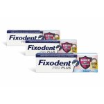 Fixodent pro plus cr�me adh�sive fixation forte (fraise) lot de 3x40ml
