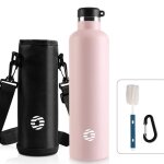 Fjbottle gourde isotherme 1l - bouteille isotherme - gourde inox bouche standard - gourde sport tanche ...