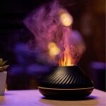 Flame aroma diffuseur dhuiles essentielles humidificateur 7 couleurs de flamme pour la maison la chambre ... Flame aroma diffuseur dhuiles essentielles humidificateur 7 couleurs de flamme pour la maison la chambre ...
