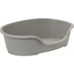 Panier pour chien - mo70gy - gris - 70 cm - plastique rigide - pieds en caoutchouc