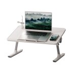 Flasidu table de lit pliable table dordinateur portablehauteurs et angles r�glables multiples antid�rapante ...