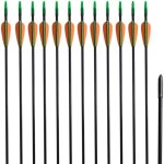 Fl�che darc recourb� 12 pcs 30 06 cm fibre de verre