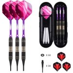 Flechette pointe plastique 18 / 20 grammes 3 flchettes avec 6 ailettes et 30 / 50 pointes 50 joints ...