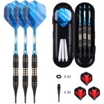 Flechette pointe plastique 18 / 20 grammes 3 flchettes avec 6 ailettes et 30 / 50 pointes 50 joints ...