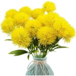 Fleur artificielle - dandelion - bouquet de pissenlit - 12 pi�ces - plastique - d�coration int�rieure ...