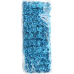 Fleurs artificielles - mini roses - bleu - 144 pices - faites  la main - dcoration de mariage