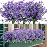 Fleurs artificielles rsistantes aux uv sans dcoloration pour decoration chambre intrieur et  lextrieur ...