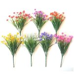 Fleurs artificielles rsistantes aux uv sans dcoloration pour decoration chambre intrieur et  lextrieur ...