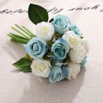 Fleurs artificielles rose bouquet de soie f�te de mariage d�cor � la maison beaut� artificielle rose ...