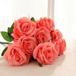 Fleurs artificielles rose artificielles pour d�coration de mariage centre de table maison f�te