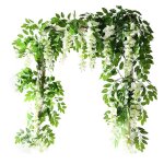 Fleurs artificielles vigne faux guirlande suspendue avec des fleurs suspendues dcorations murales la ...