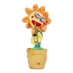 Fleur dansante - multicolore - 34cm - amusant & dco - pour enfants - fonctionne avec piles