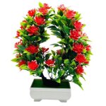 Fleur - plante artificielle - fleur sechee fleur artificielle bonsai raliste rsistant aux style - red ...
