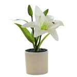 Fleur - plante artificielle - fleur sechee fake flower pot simul facile soins plastique raliste style ...