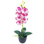 Fleur - plante artificielle - fleur sechee imitation plante en pot 1 set micro paysagiste orchide style ...