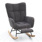 Flexispot fauteuil � bascule avec dossier haut et repose - pieds ? fauteuil pivotant moderne avec base ...