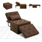 Flexispot fauteuil convertible 4 en 1 avec fonction lit lit dappoint avec dossier r�glable charge maximale ...