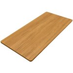 Plateau stable de 120x60x25cm - planche rectangulaire diy pour bureau rglable en hauteur (rable)