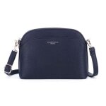 Flora co paris - petit sac bandoulire arrondi multi - poches femme - bleu marine
