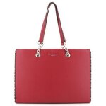 Sac a main femme perles billes similicuir grainé format a4 - rouge - flora co paris Sac a main femme perles billes similicuir grainé format a4 - rouge - flora co paris