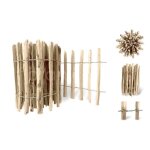 Floranica cl�ture en noisetier ch�taignier 1 m�tre x 60 cm de hauteur �cart 4 - 6 cm cl�ture � piquets ...