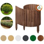Floranica bordure flexible de parterre 30 x 100 cm brune cl�ture de jardin en bois en pin palissade