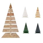 Floranica sapin de no�l en bois naturel sapin 90x45 cm d�coration de no�l grand sapin en bois de m�l�ze ...