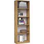 Florence - biblioth�que contemporaine 5 �tag�res salon / bureau / chambre 182x40x30 cm - meuble de rangement ...