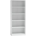 Florence - biblioth�que contemporaine 5 niches salon / bureau / chambre 30x60x182 - meuble de rangement ...