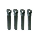 Florescorte lot de 4 pieds pour sommier 250 x 30 x 30 mm - 1967c30